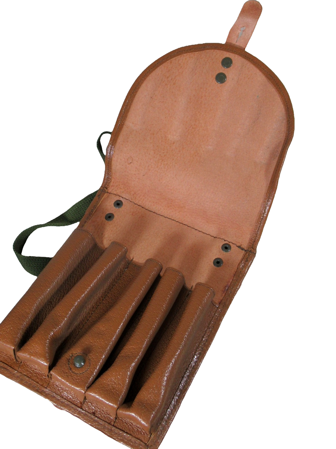 Vintage Czech army flare gun case signal pistol holster military communist Soviet Era shoulder bag