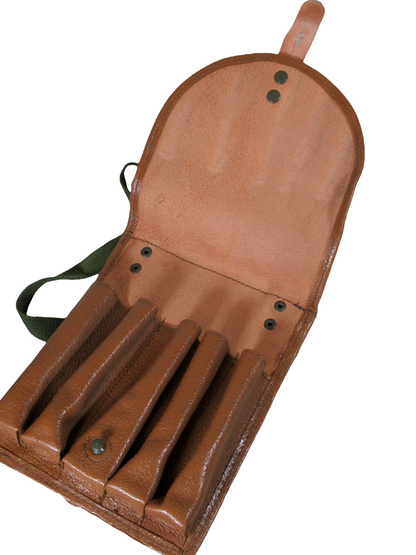 Vintage Czech army flare gun case signal pistol holster military communist Soviet Era shoulder bag