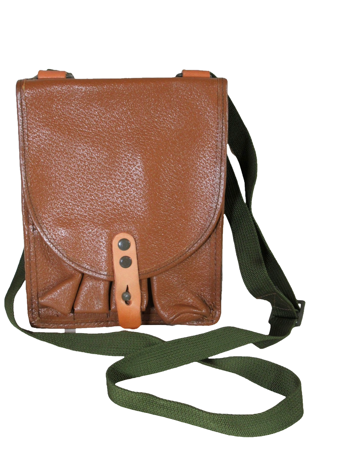 Vintage Czech army flare gun case signal pistol holster military communist Soviet Era shoulder bag