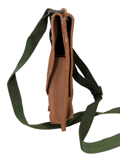 Vintage Czech army flare gun case signal pistol holster military communist Soviet Era shoulder bag