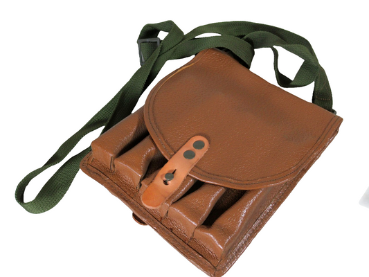 Vintage Czech army flare gun case signal pistol holster military communist Soviet Era shoulder bag