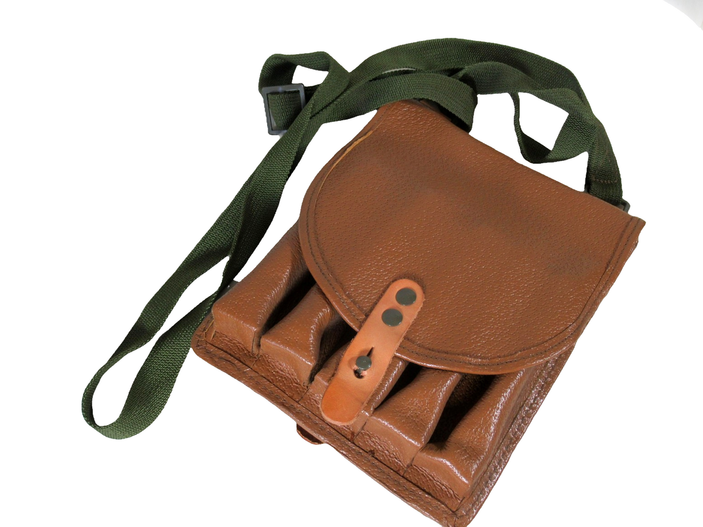 Vintage Czech army flare gun case signal pistol holster military communist Soviet Era shoulder bag