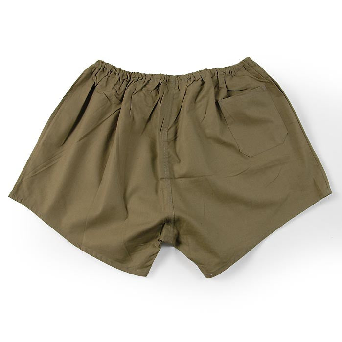 New Vintage Czech Army brown cotton Gym shorts 1990s military sports athletics m
