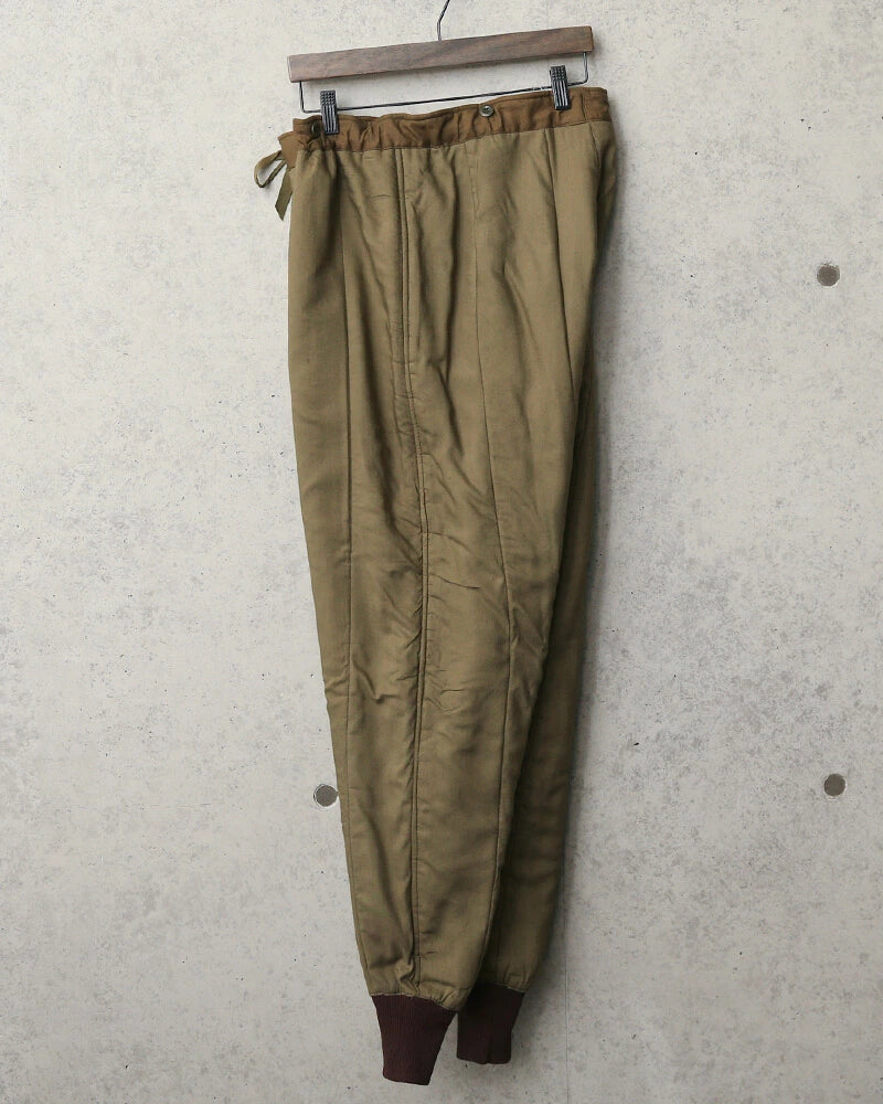 Vintage 1960s Czech army M60 liner winter trousers pants communist Soviet era military thermal cold weather quilted Czechoslovakian
