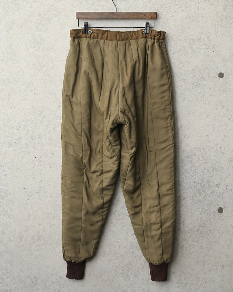 Vintage 1960s Czech army M60 liner winter trousers pants communist Soviet era military thermal cold weather quilted Czechoslovakian