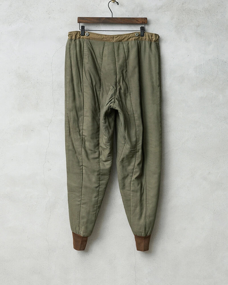 Vintage 1960s Czech army M60 liner winter trousers pants communist Soviet era military thermal cold weather quilted Czechoslovakian