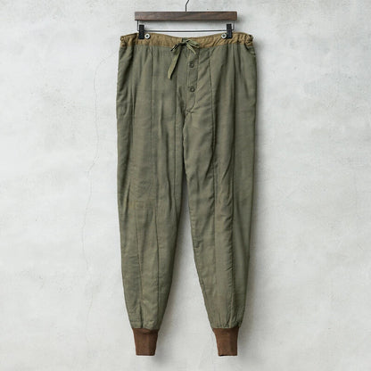Vintage 1960s Czech army M60 liner winter trousers pants communist Soviet era military thermal cold weather quilted Czechoslovakian