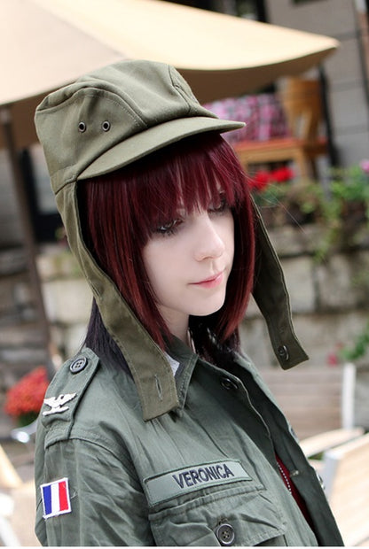 New Unissued Czech army M85 field cap hat khaki olive ear flaps