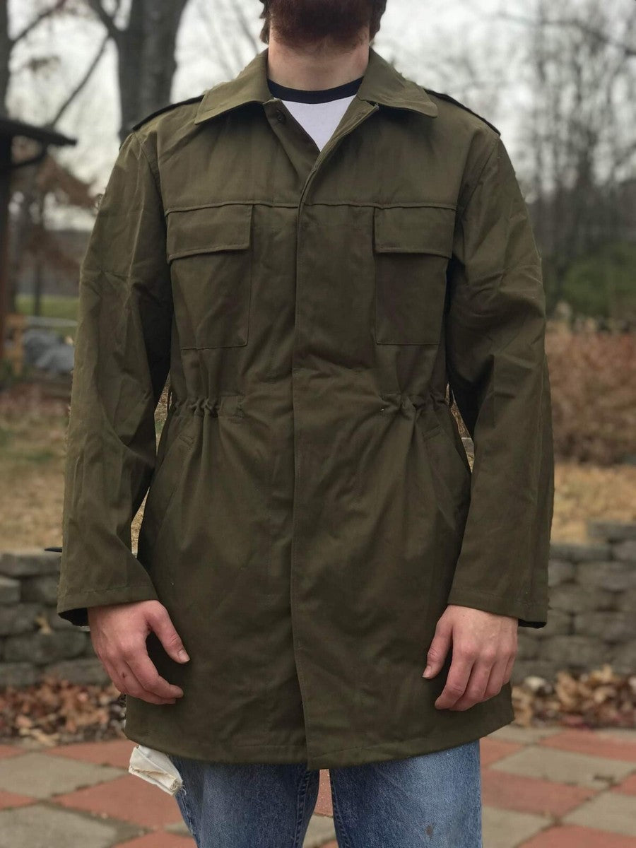 Defected Vintage Czech cold war parka communist coat jacket overcoat winter unlined no accessories