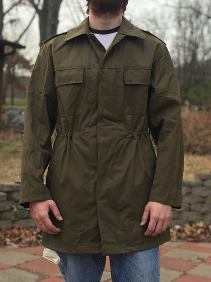 Defected Vintage Czech cold war parka communist coat jacket overcoat winter unlined no accessories