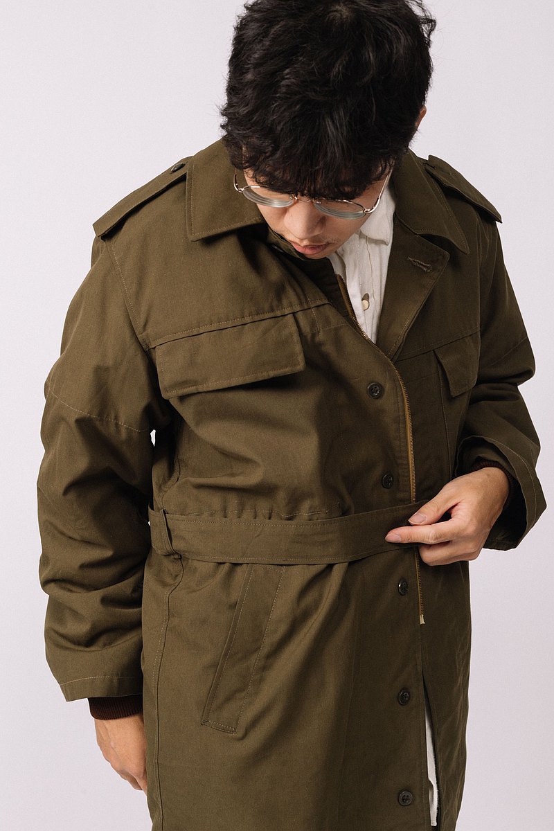 New Unissued Czech army cold war parka unlined communist soviet era coat jacket overcoat military winter Czechoslovakian