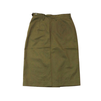 New Vintage 1980s Czech army skirt military maxi hip cotton uniform soviet era unissued communist