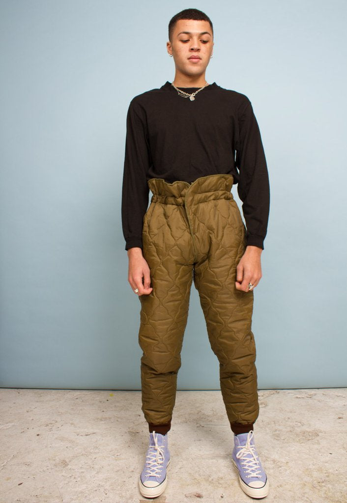 New Czech army liner winter trousers pants communist Soviet era military thermal cold weather quilted Czechoslovakian
