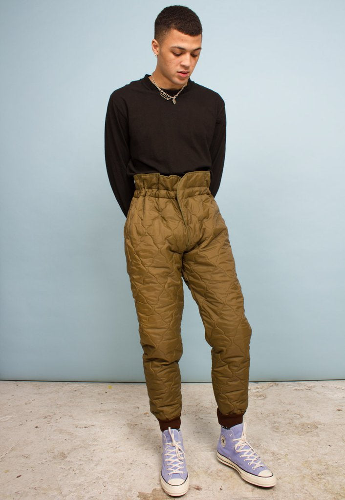 New Czech army liner winter trousers pants communist Soviet era military thermal cold weather quilted Czechoslovakian