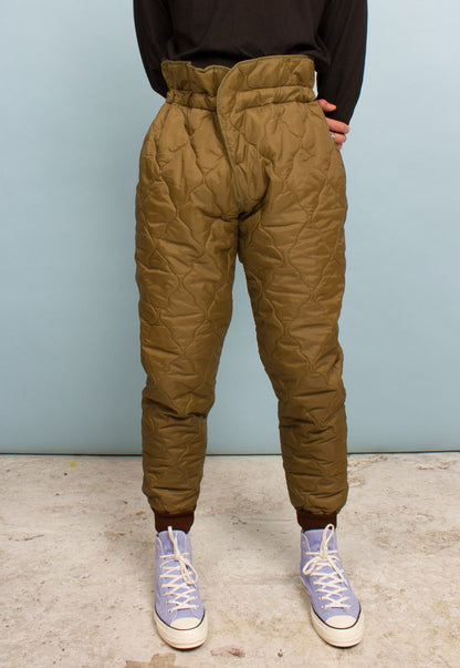 New Czech army liner winter trousers pants communist Soviet era military thermal cold weather quilted Czechoslovakian