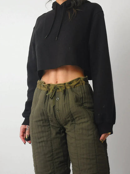 Vintage 1960s Czech army liner M60 winter trousers pants communist Soviet era military thermal cold weather quilted Czechoslovakian