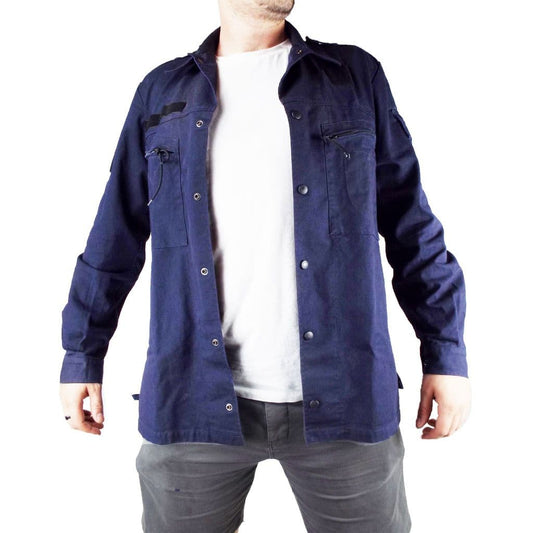 Vintage 1990s Dutch navy deck jacket shirt work army military marine naval lightweight