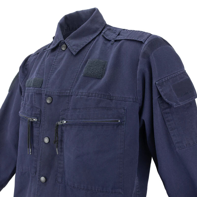 Vintage 1990s Dutch navy deck jacket shirt work army military marine naval lightweight