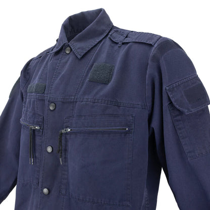 Vintage 1990s Dutch navy deck jacket shirt work army military marine naval lightweight