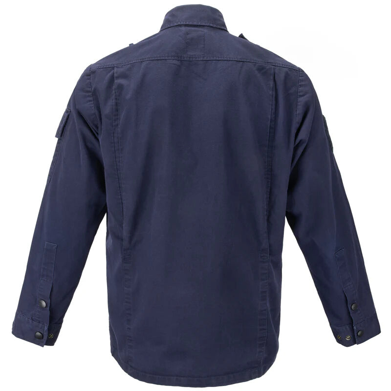 Vintage 1990s Dutch navy deck jacket shirt work army military marine naval lightweight