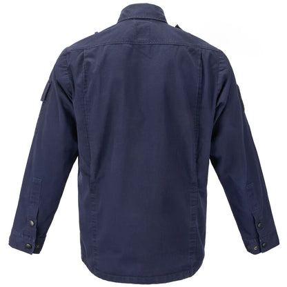 Vintage 1990s Dutch navy deck jacket shirt work army military marine naval lightweight