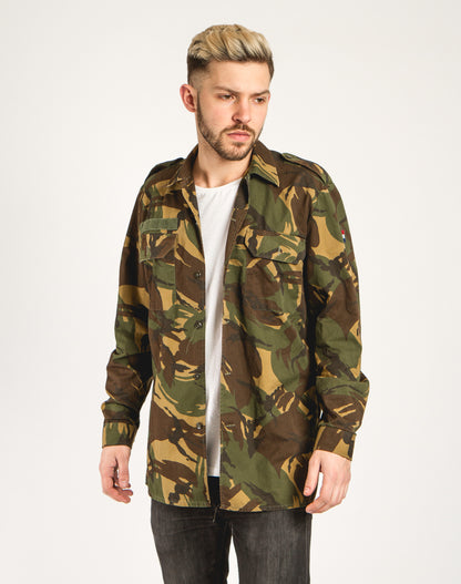 Unissued Dutch Army camo long sleeved shirt military camouflage DPM Holland Netherlands 1990s woodland