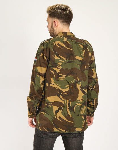 Unissued Dutch Army camo long sleeved shirt military camouflage DPM Holland Netherlands 1990s woodland