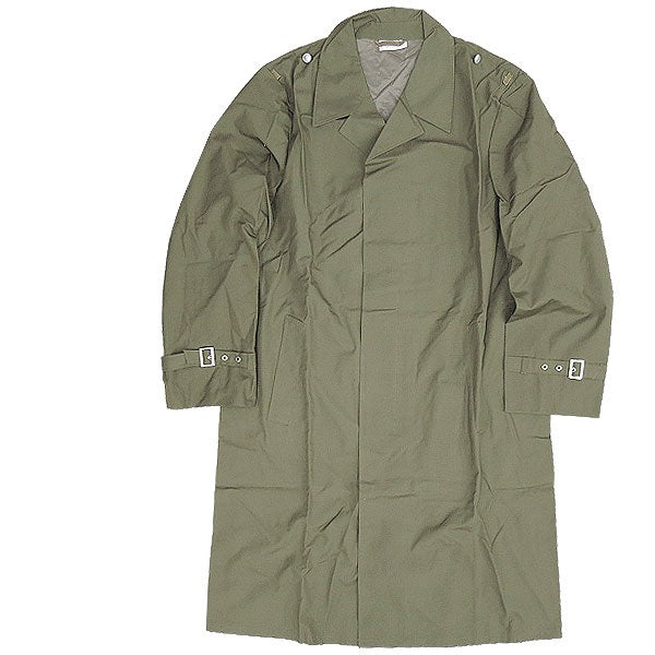 New Vintage 1980s East German army raincoat military coat trenchcoat NVA DDR GDR Unissued