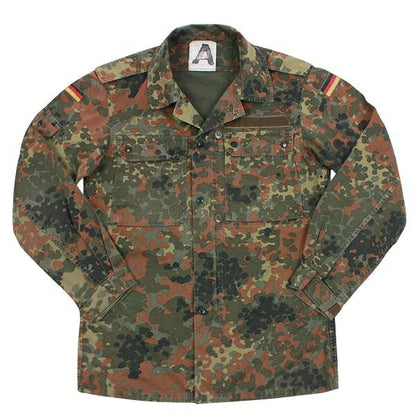 Vintage German army flecktarn field shirt jacket coat fieldshirt camo camouflage military