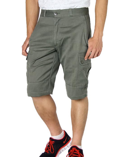 Vintage French army olive military shorts bermudas combat cargo khaki 1980s F2 pants trousers