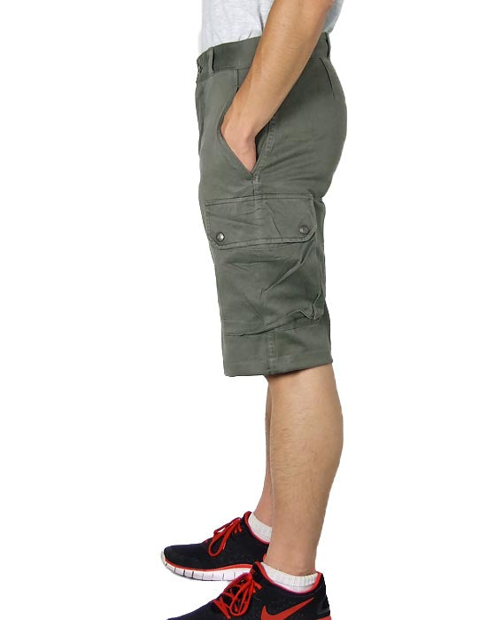Vintage French army olive military shorts bermudas combat cargo khaki 1980s F2 pants trousers