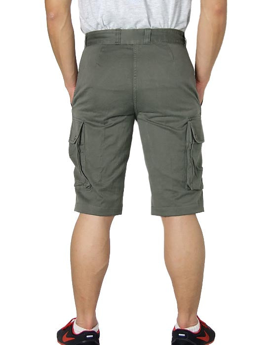 Vintage French army olive military shorts bermudas combat cargo khaki 1980s F2 pants trousers