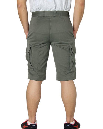 Vintage French army olive military shorts bermudas combat cargo khaki 1980s F2 pants trousers