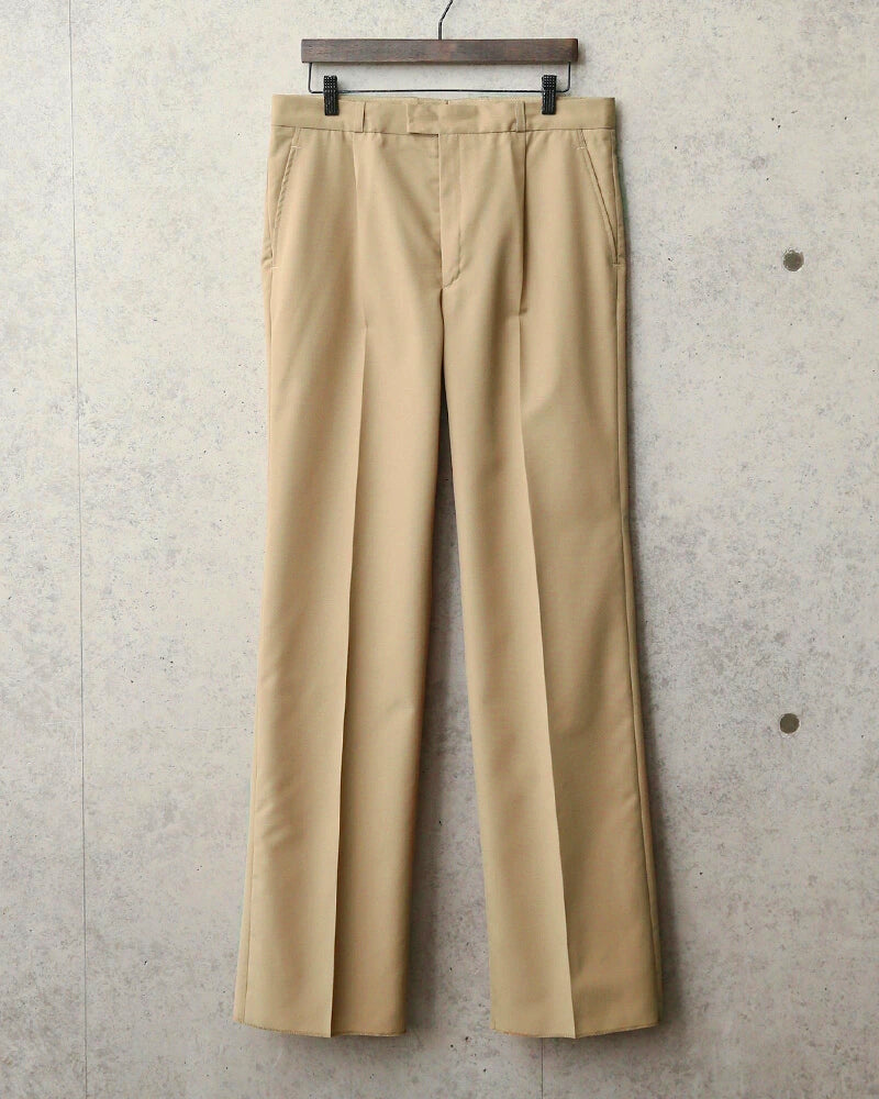 New Vintage 1980s French army beige chinos trousers pants military cream sand