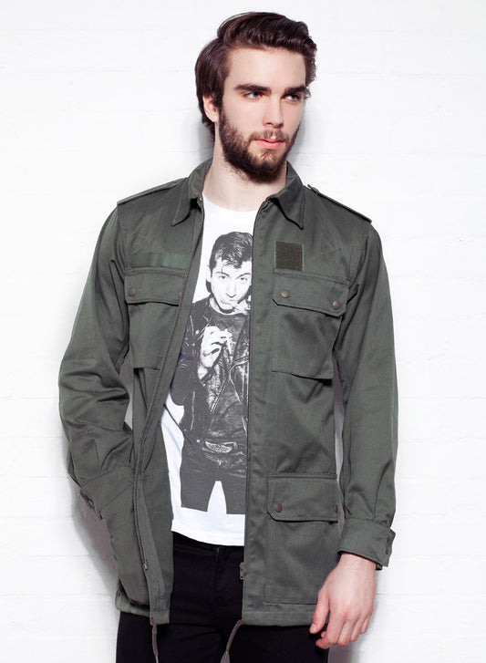 New Unissued French Air Force jacket coat surplus army military retro urban olive khaki