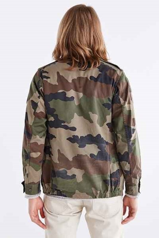 Vintage French F2 camo jacket coat surplus army military retro urban camouflage