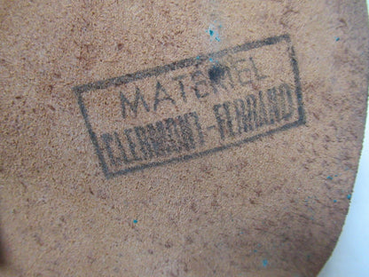 Vintage 1960s French army tan leather pistol holster M47 brown military