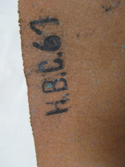 Vintage 1960s French army tan leather pistol holster M47 brown military