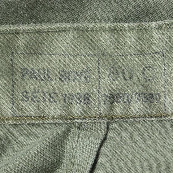 Vintage French army olive military shorts bermudas combat cargo khaki 1980s F2 pants trousers