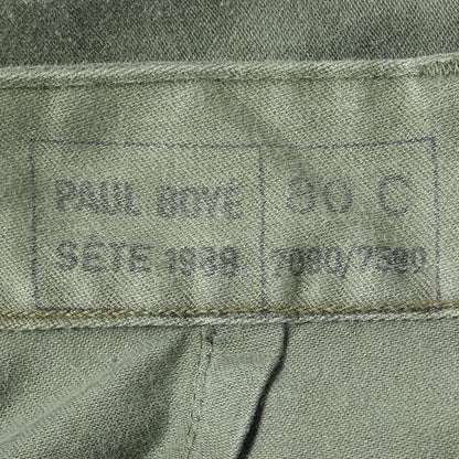 Vintage French army olive military shorts bermudas combat cargo khaki 1980s F2 pants trousers