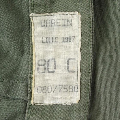 Vintage French army olive military shorts bermudas combat cargo khaki 1980s F2 pants trousers