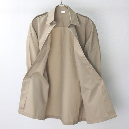 New Unissued French army beige khaki long sleeved shirt cream safari