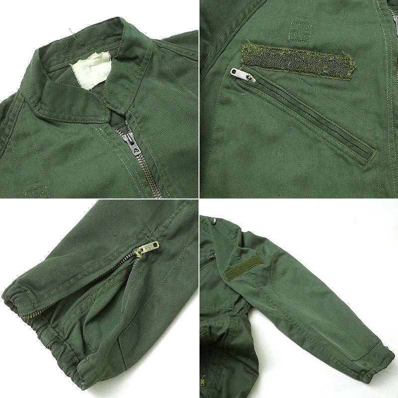 Vintage French army tanker jump suit coverall combi overall military boiler