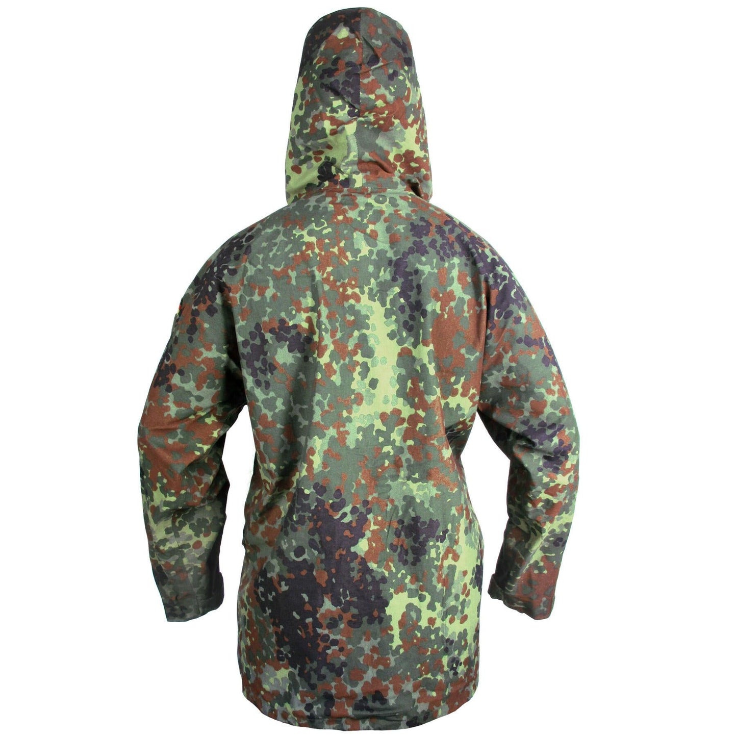 Authentic German Army Goretex  waterproof Parka military coat jacket Bundeswehr camouflage raincoat rain gear camo flecktarn