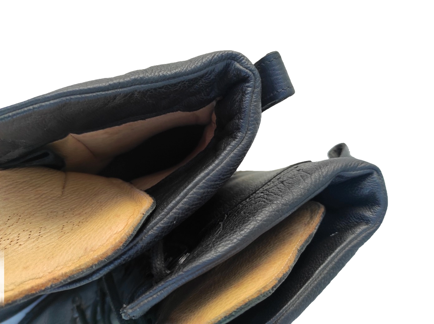 Authentic German army black leather paratrooper boots para combat assault military lined