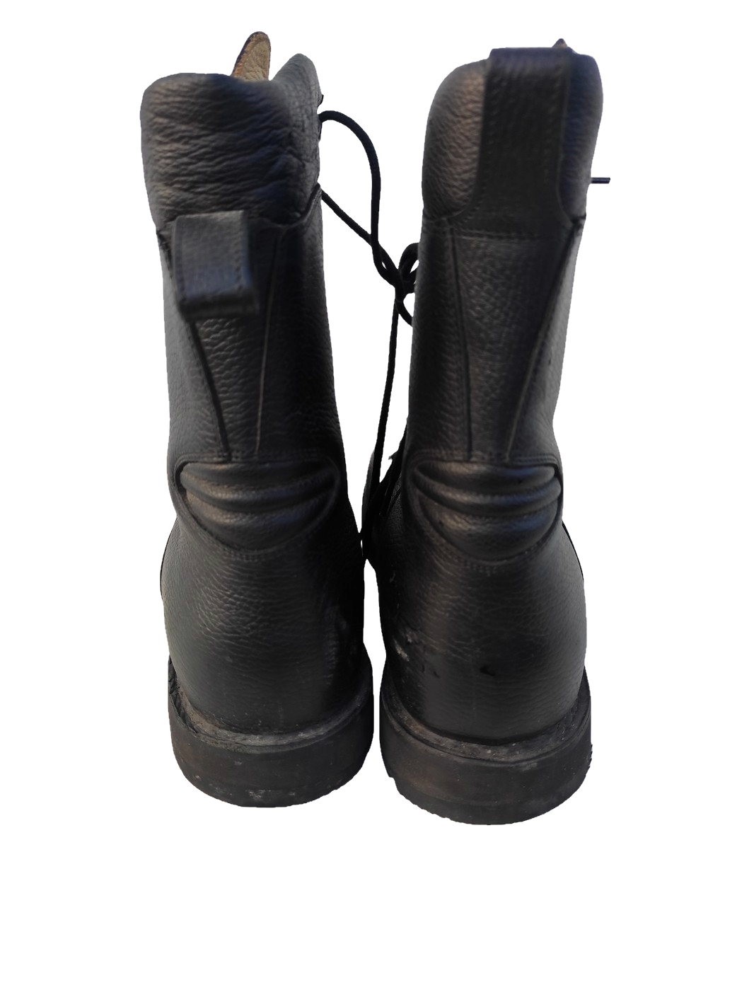 Authentic German army black leather paratrooper boots para combat assault military lined