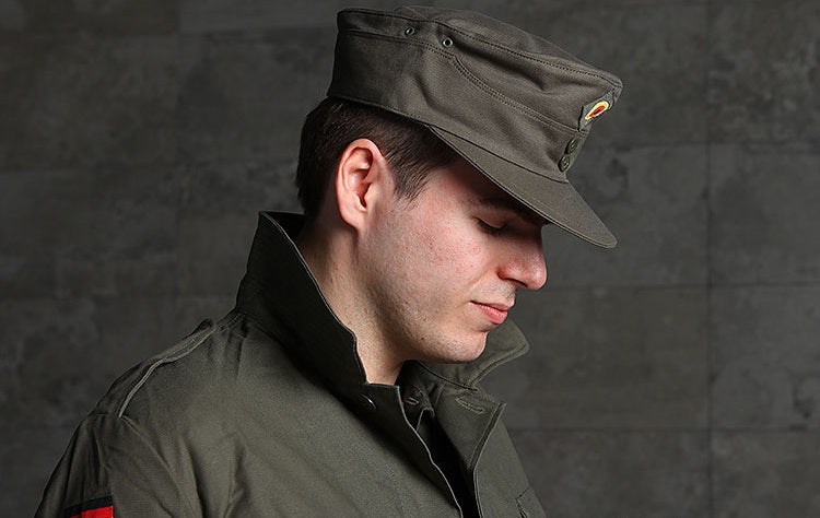New German army moleskin cadet cap military hat bundeswehr olive khaki unissued