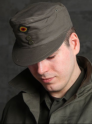 New German army moleskin cadet cap military hat bundeswehr olive khaki unissued