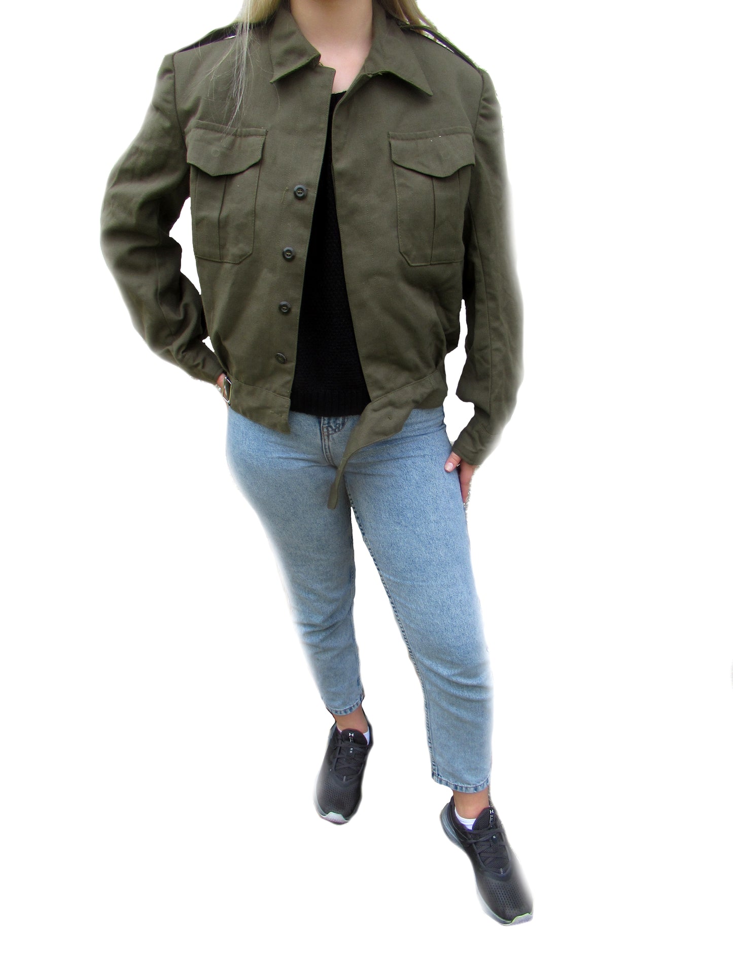Vintage Greek Army ike jacket coat military olive khaki uniform 1960s- 1990s pale khaki
