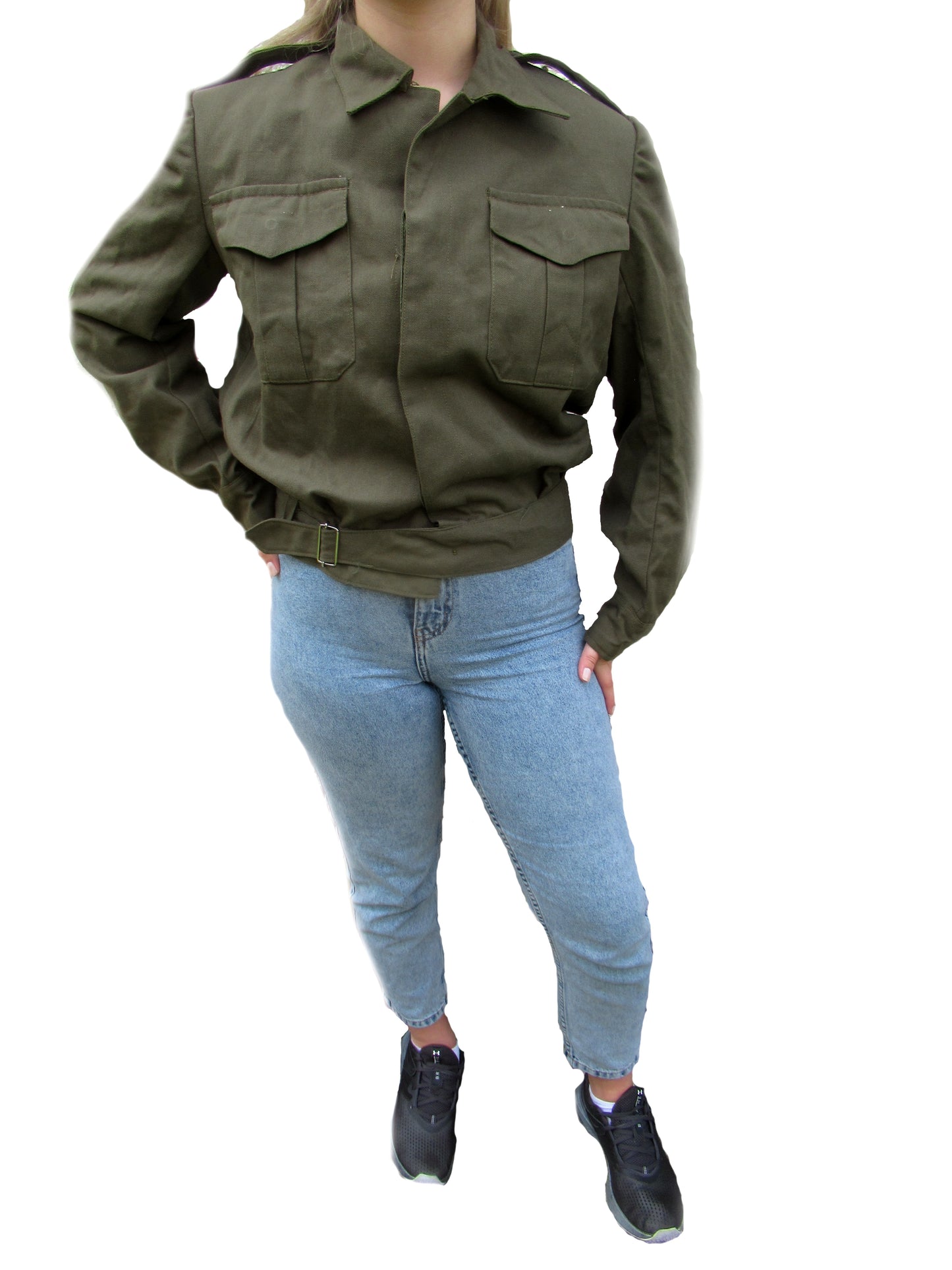 Vintage Greek Army ike jacket coat military olive khaki uniform 1960s- 1990s pale khaki